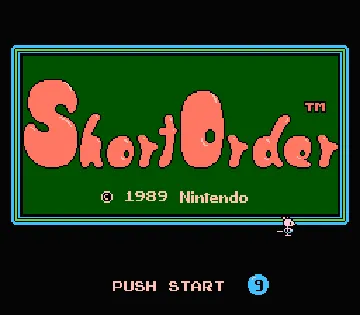 Short Order + Eggsplode! (USA) screen shot title